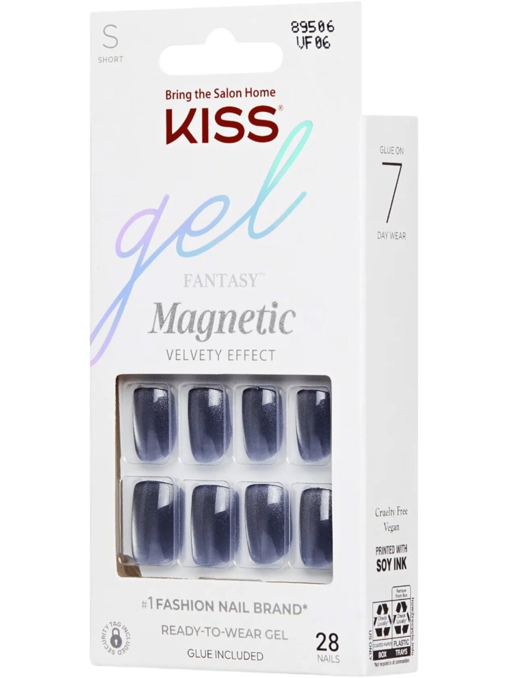 Kiss Gel Fantasy Magnetic Short Length Nails - See U Soon